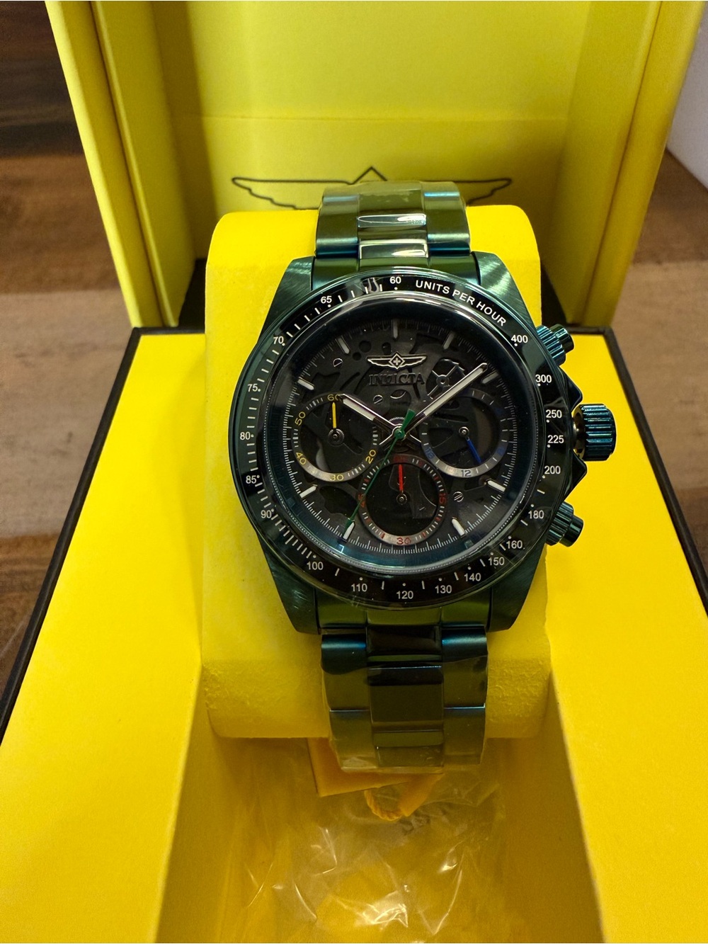 Invicta Men's Stainless Steel Quartz Chronograph Watch - 200m, Black Dial